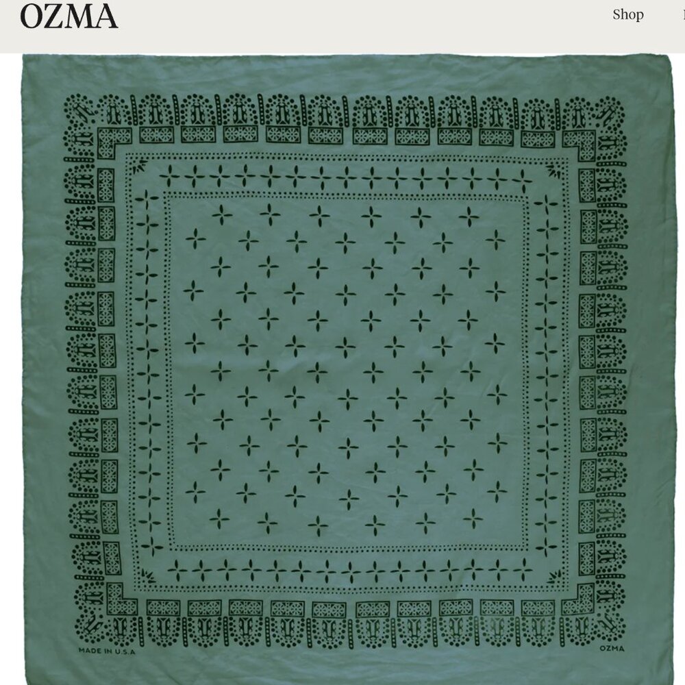 NWOT OZMA Bandana (Juniper)
